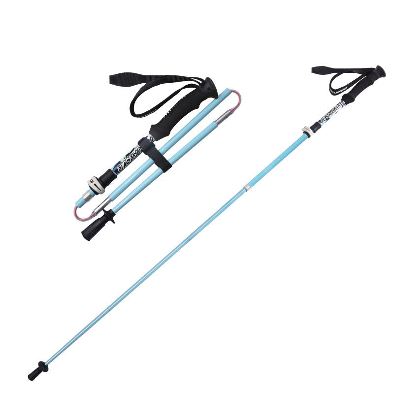 Folding Trekking Poles – Lightweight Aluminium Hiking Sticks (Pair)