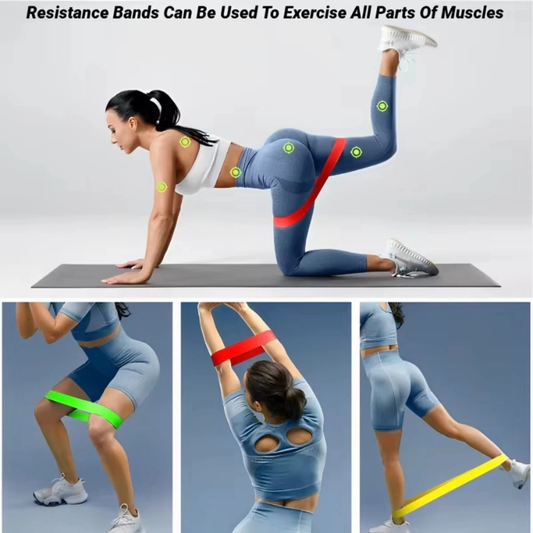 Resistance Bands Loop Set of 5 – Strength, Yoga & Booty Training