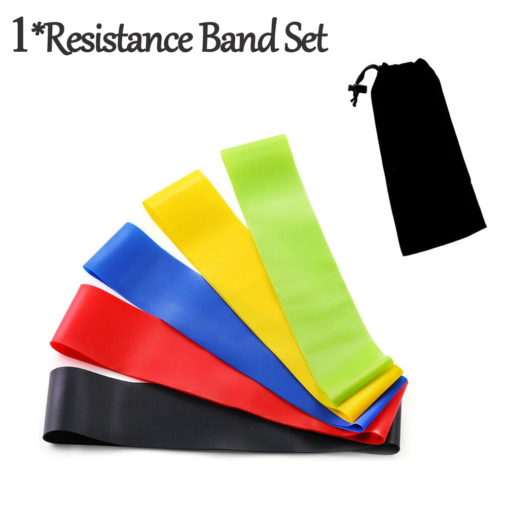 Resistance Bands Loop Set of 5 – Strength, Yoga & Booty Training